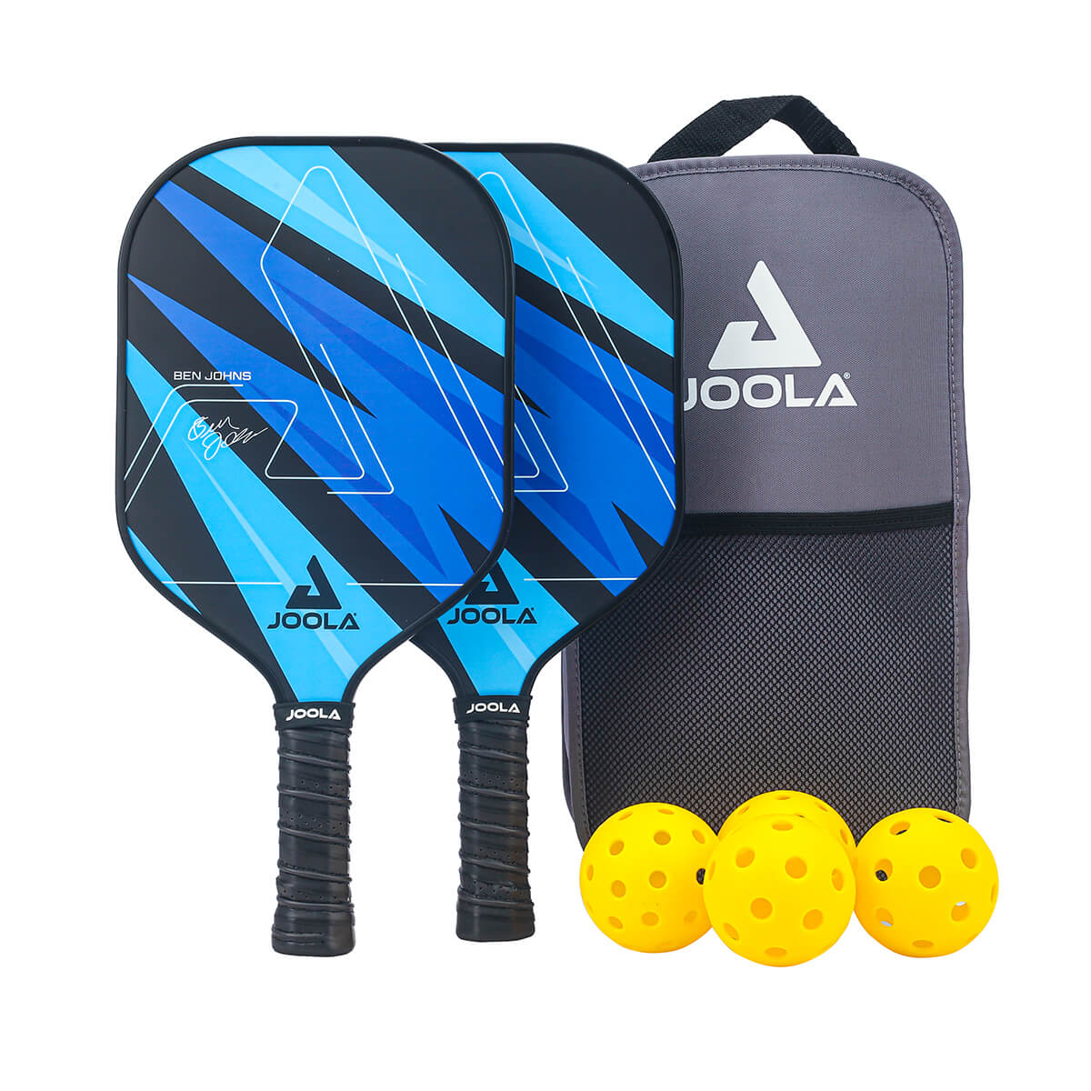 JOOLA BEN JOHNS BLUE LIGHTNING Pickleball Paddle Set